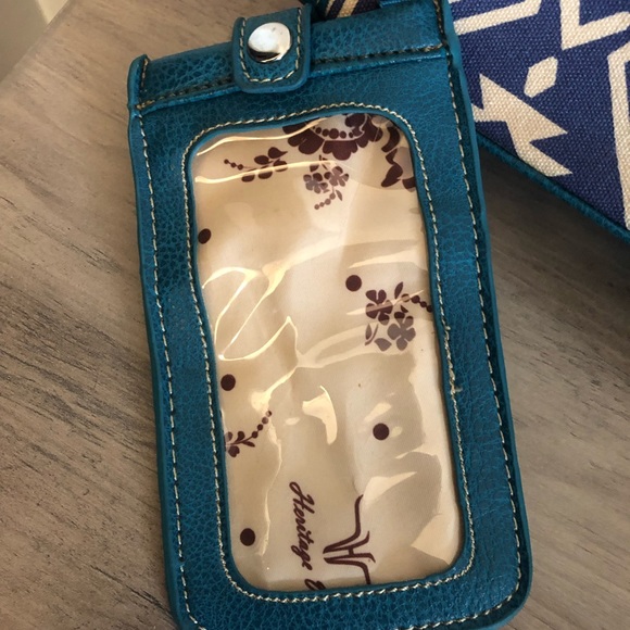 Heratige West Blue Aztec Print Handbag - Picture 9 of 12